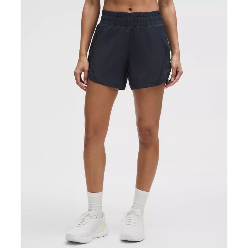 TRACK THAT HR SHORT 5" LINED, Color: BLACK, Size: 4