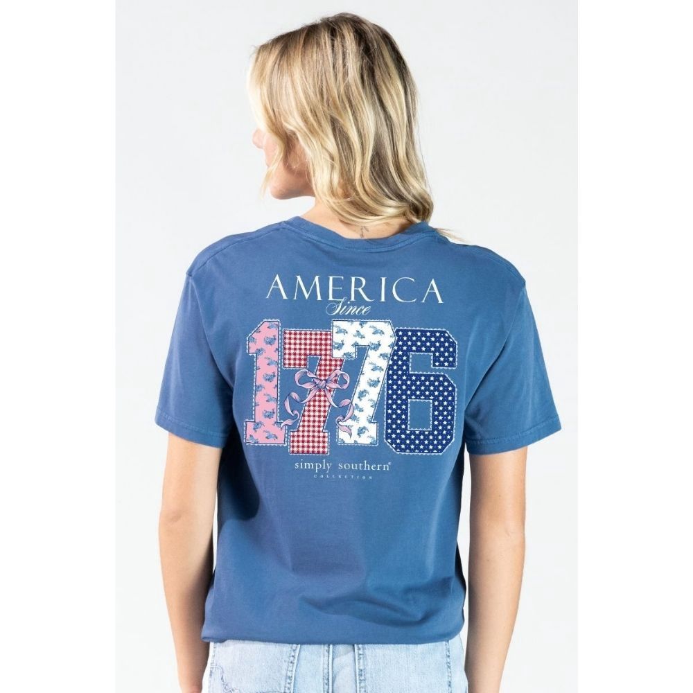 AMERICA SINCE 1776 TEE, Color: OVERCAST, Size: SMALL