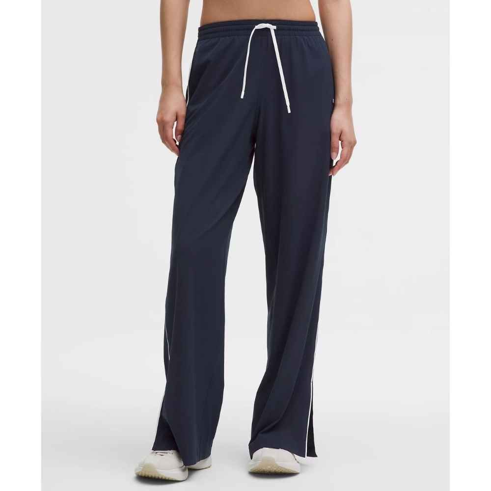 COURT RIVAL WIDE LEG TRACK PANT REGULAR, Color: CLUB BLUE/WHITE, Size: 0, Style: LW51POS