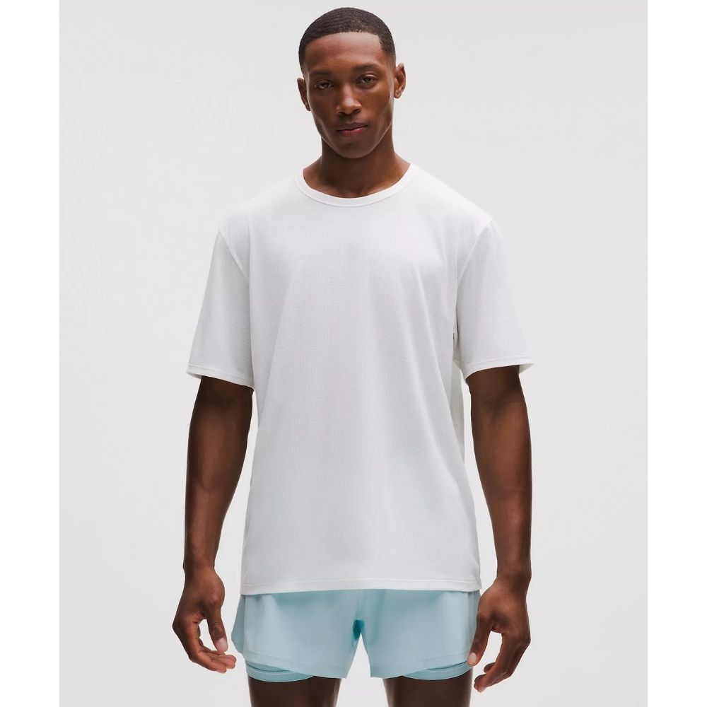 MILE MAKER MESH SHORT SLEEVE T-SHIRT, Color: HEATHERED WHITE, Size: X SMALL, Style: LM3GCCS