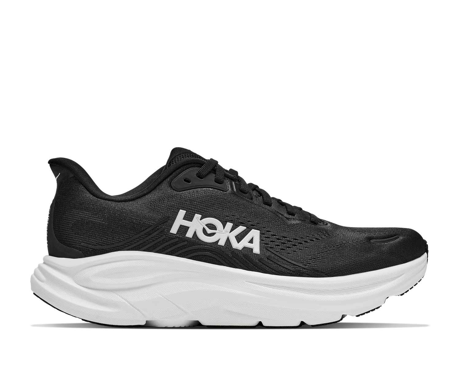 W CLIFTON 11 WIDE, Color: BLACK/WHITE, Size: 6.5