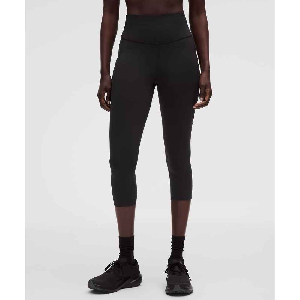 FAST AND FREE HR CROP 19" POCKETS, Color: BLACK, Size: 6, Style: LW6CP2S