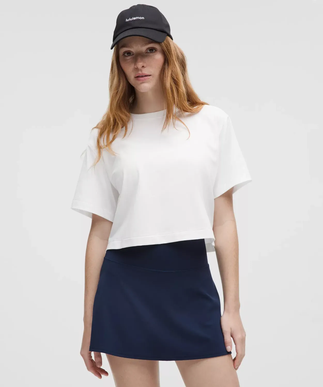 ALL YOURS ORGANIC  COTTON CROPPED T-SHIRT, Color: WHITE, Size: X SMALL, Style: LW3JSJS