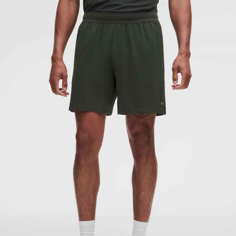 MESH PANELLED TENNIS SHORT 7", Color: RAINFOREST GREEN, Size: SMALL, Style: LM7BTGS
