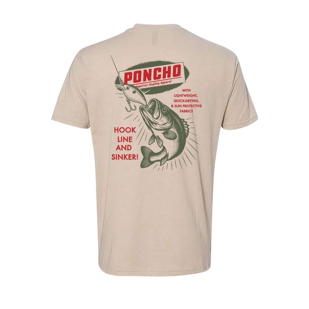 CRANKBAIT T-SHIRT, Color: CREAM, Size: SMALL