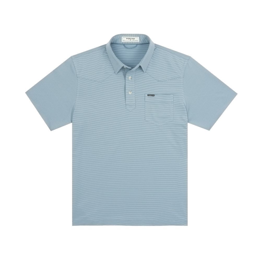 THE WIDE OPEN, Color: BLUE AND WASHED BLUE STRIPE, Size: SMALL