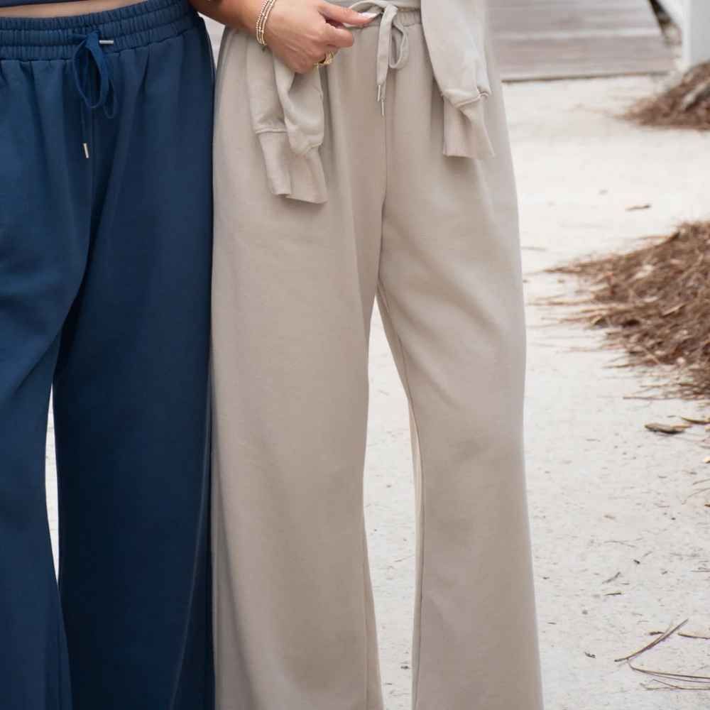 TERRY CLOTH PANT, Color: SAND, Size: X SMALL, Style: LM-PA-1001
