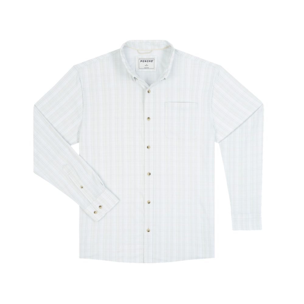 THE DESTIN, Color: LIGHT GREY AND GREEN PLAID, Size: SMALL