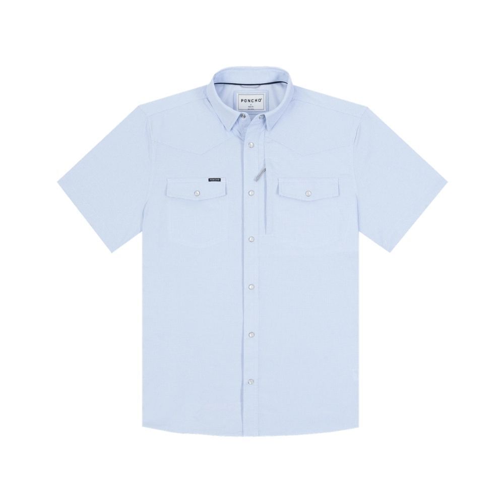 THE PADRE, Color: BLUE MICROCHECK, Size: SMALL
