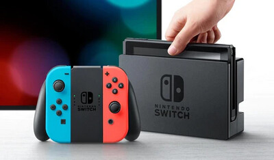 Nintendo Switch – OLED Model w/ Neon Red &amp; Neon Blue Joy-Con