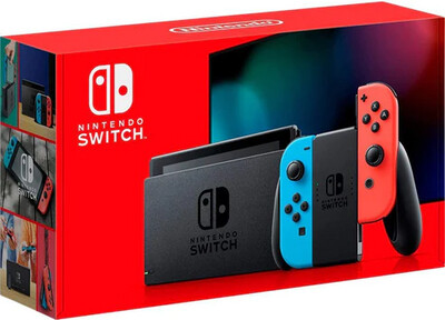 Nintendo Switch – OLED Model w/ Neon Red &amp; Neon Blue Joy-Con