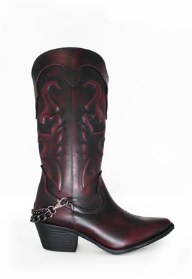 Bota Maquech Oxidado Vino.
