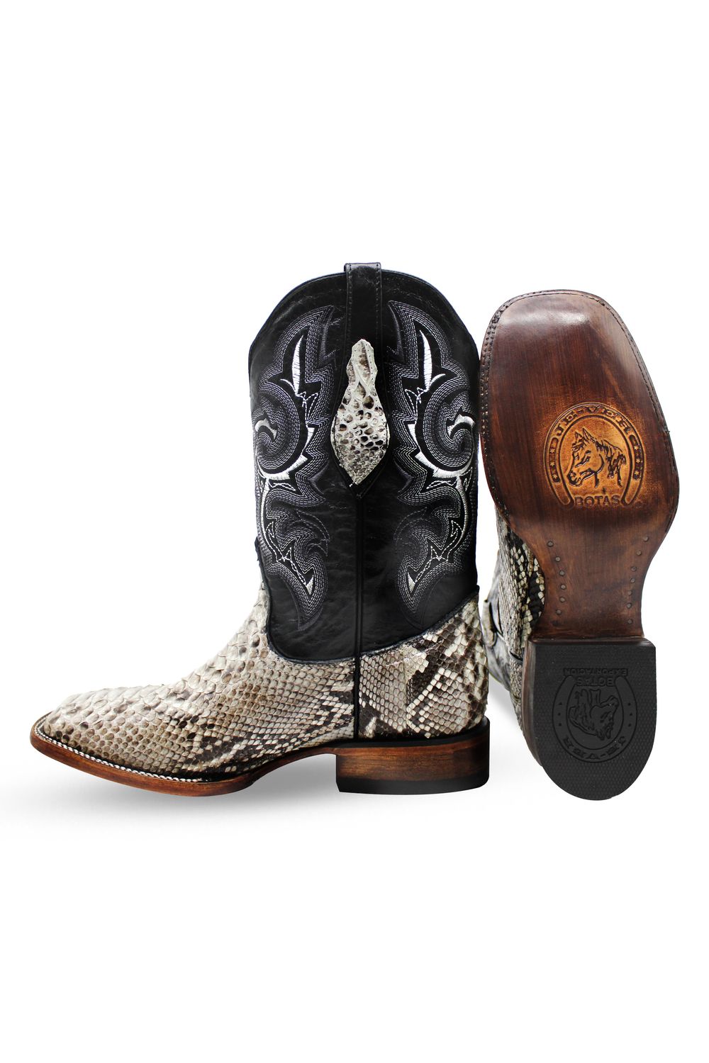 Bota Python Natural Rodeo Texana