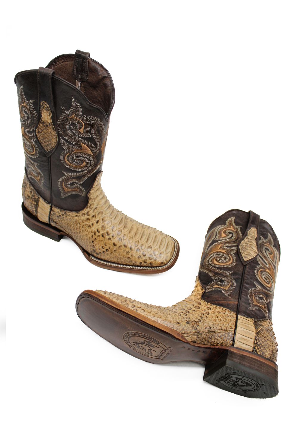 Bota Python Taupe Rodeo Texana