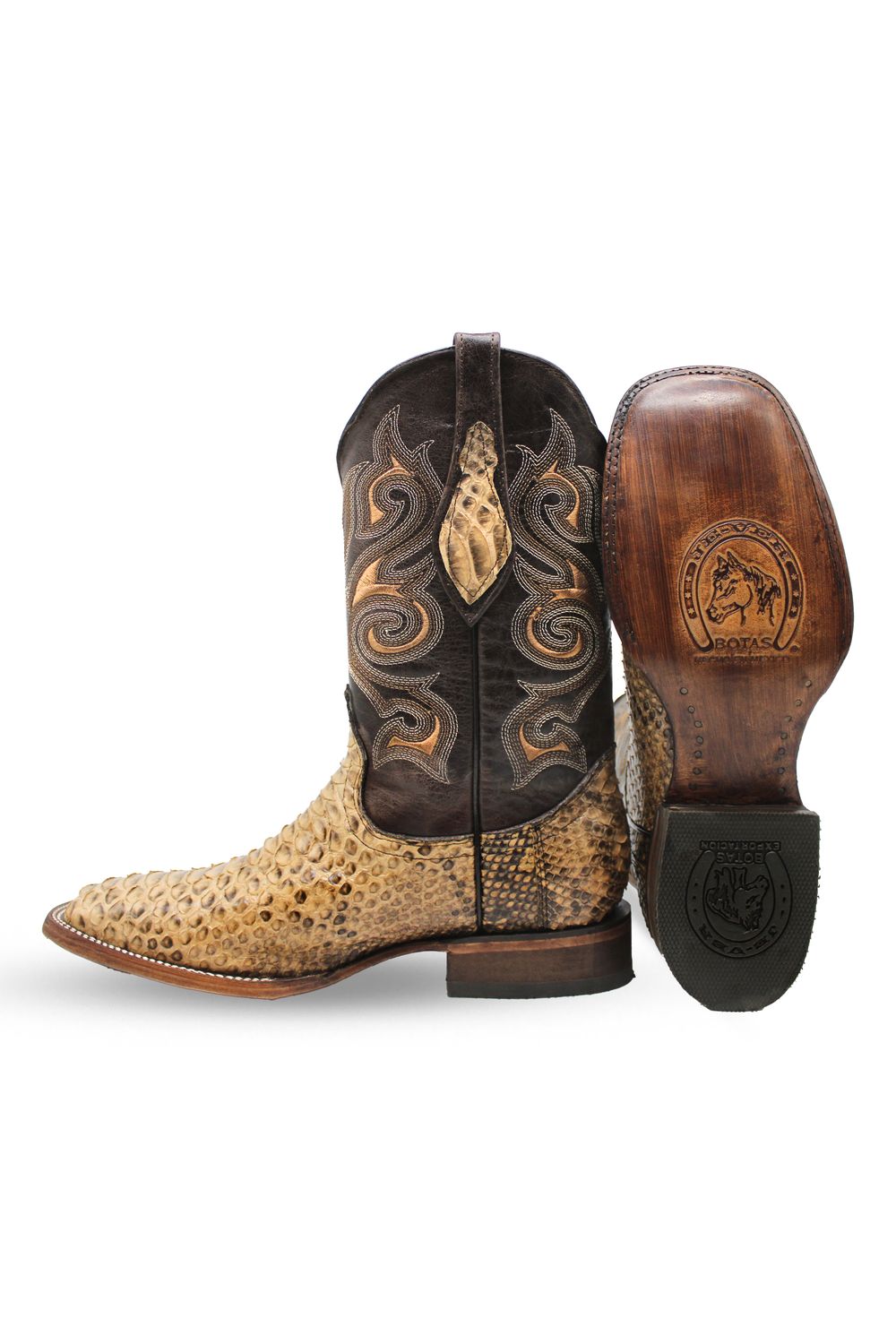 Bota Python Taupe Rodeo Texana