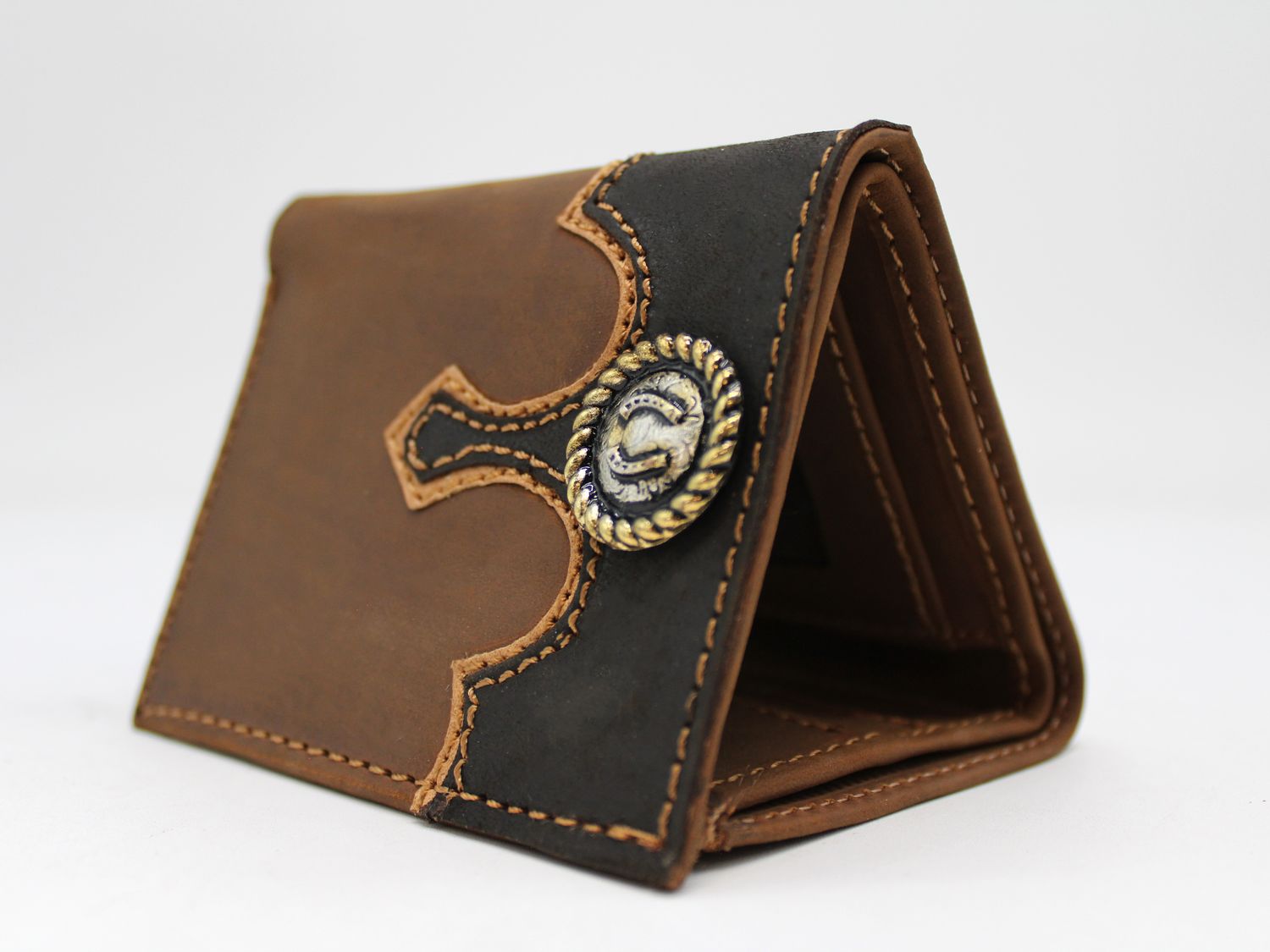 Cartera Marcus Piel Triple