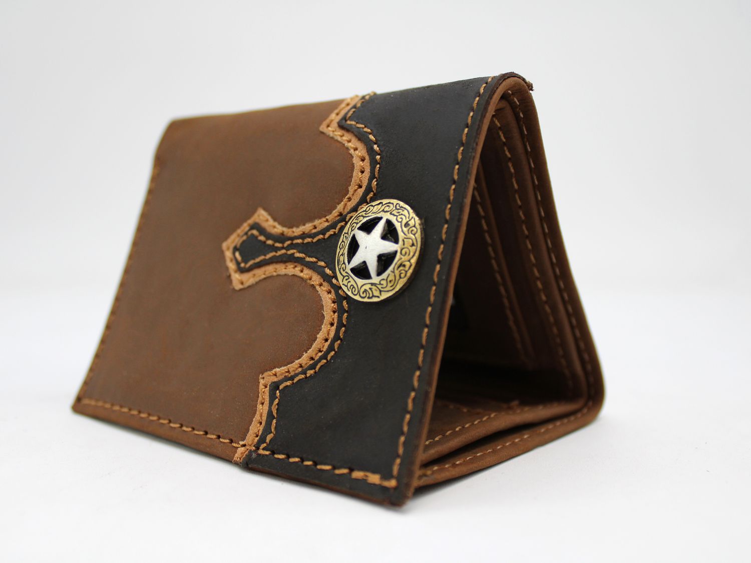 Cartera Marcus Piel Triple