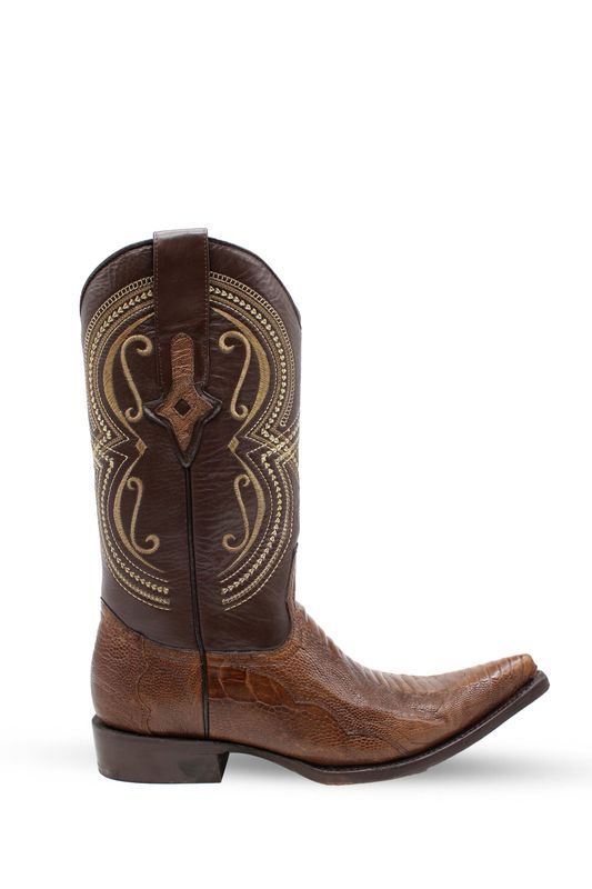 Bota Pata de Avestruz Café