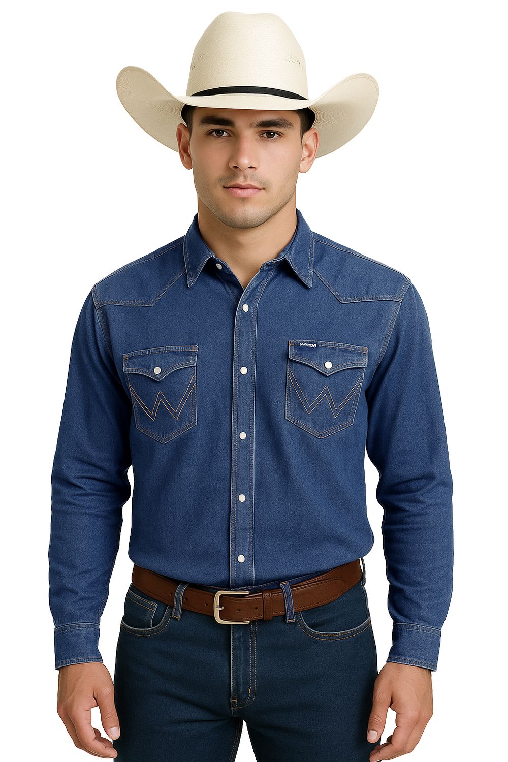 Camisa Lee de mezclilla manga larga