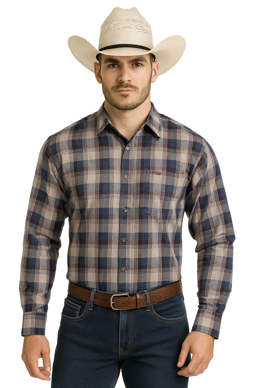 Camisa Lee Hombre Slim Fit Manga Larga 533