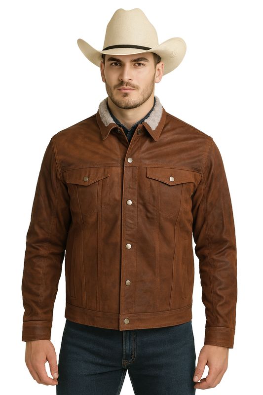 Chamarra Teduar Nobuck Borrega