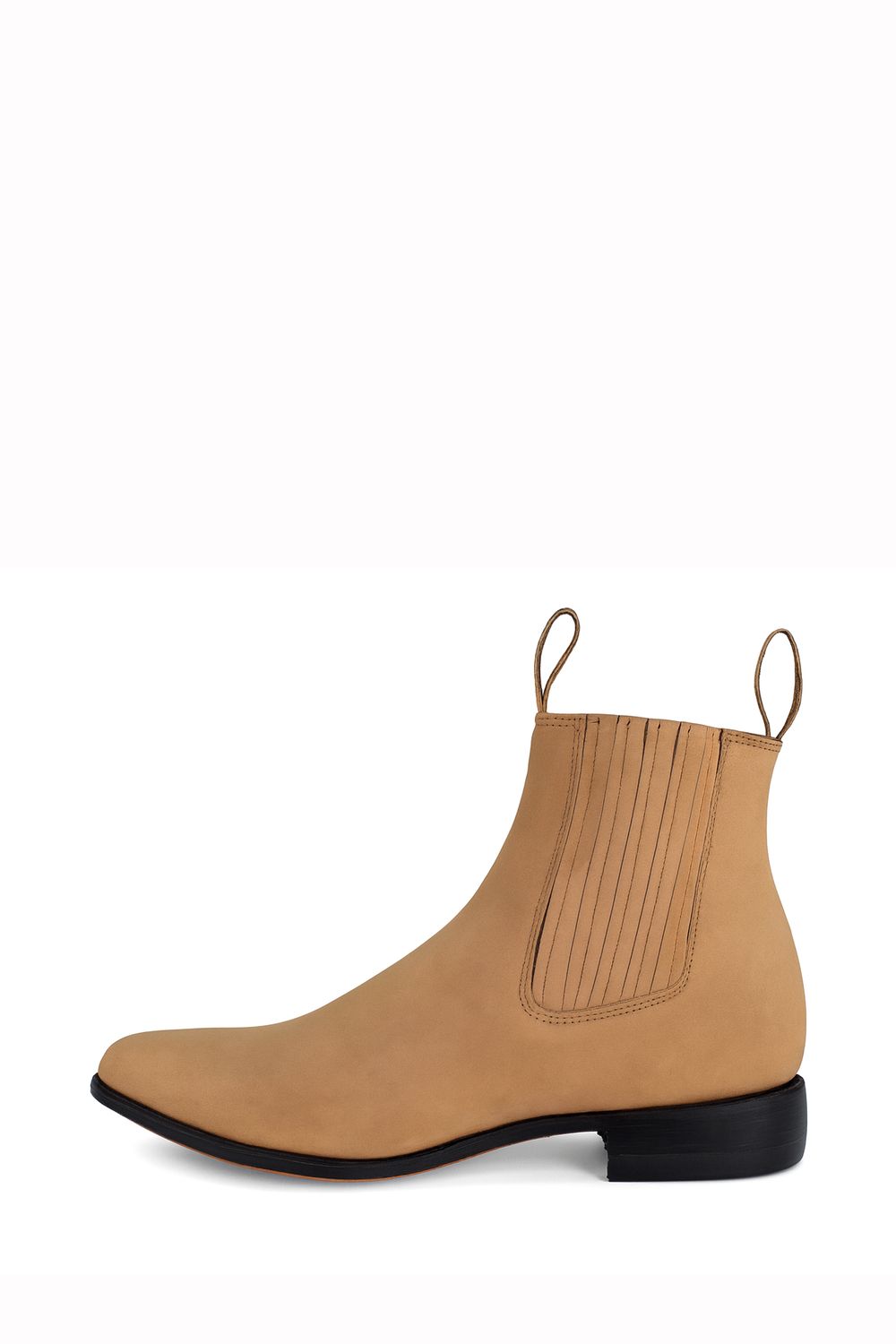Botín Charro Nobuck Camel.