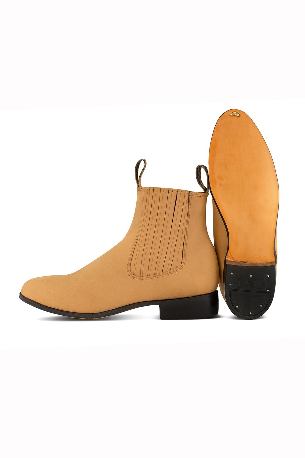 Botín Charro Nobuck Camel.