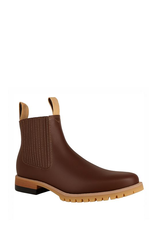 Botín Suela de Tractor Café O.