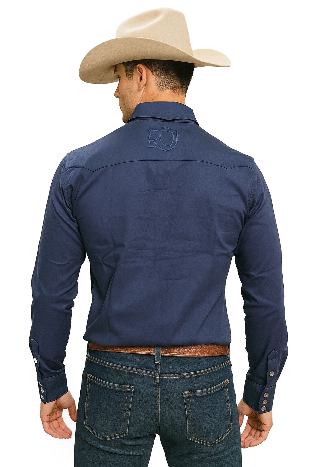 Camisa Rancho Cero Uno Azul Marino