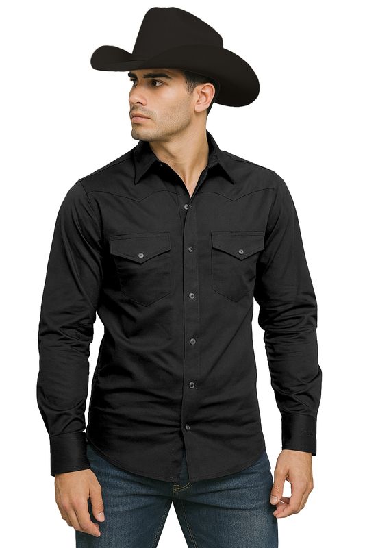 Camisa Rancho Cero Uno Negro