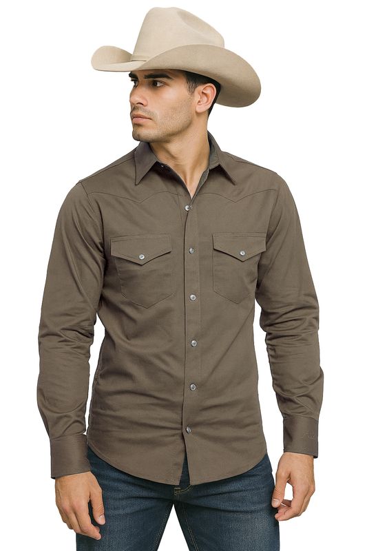 Camisa Rancho Cero Uno Café