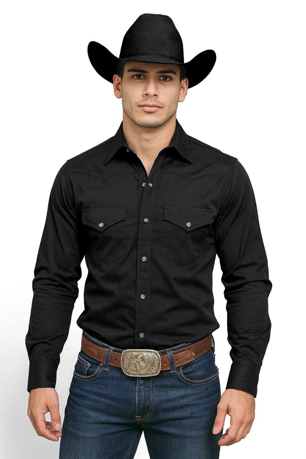 Camisa Rancho Cero Uno Negro
