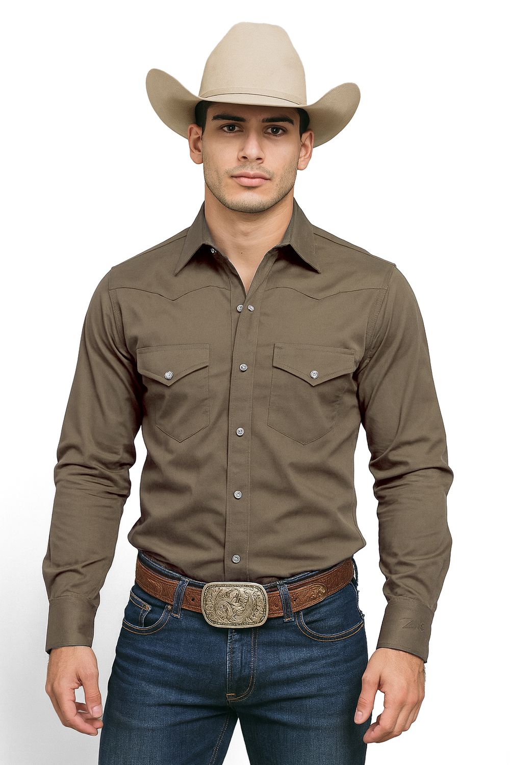 Camisa Rancho Cero Uno Café