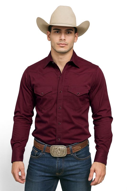 Camisa Rancho Cero Uno Vino