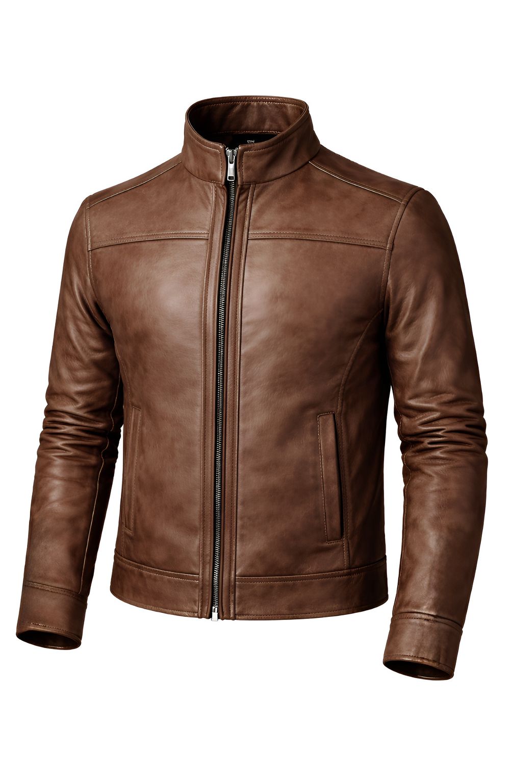 Chamarra de Piel Miel