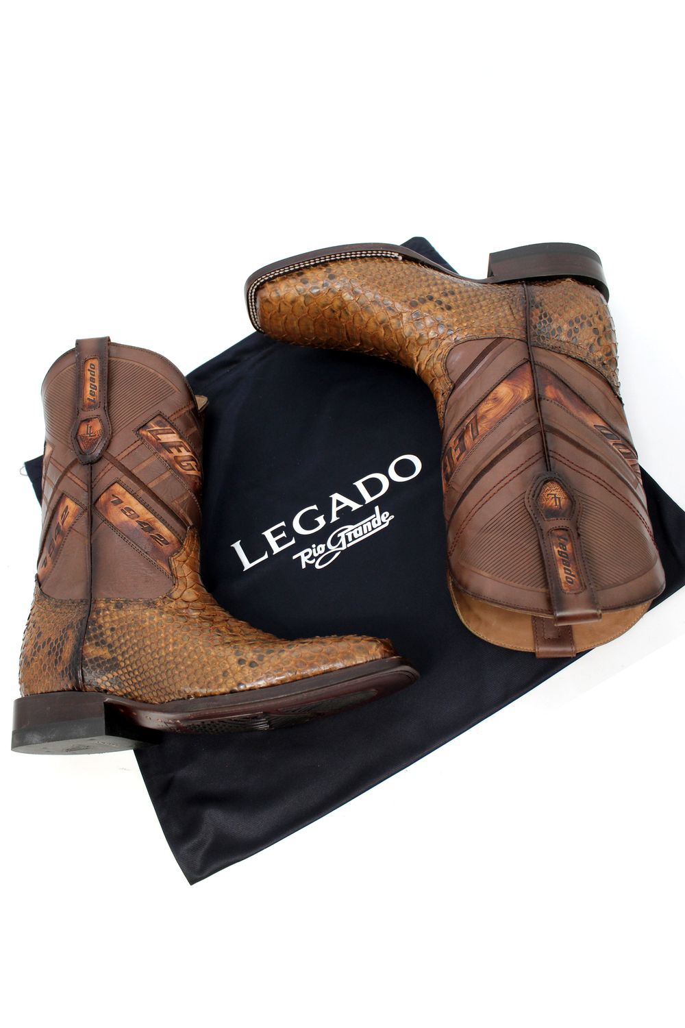 Bota Vaquera Legacy Python Miel