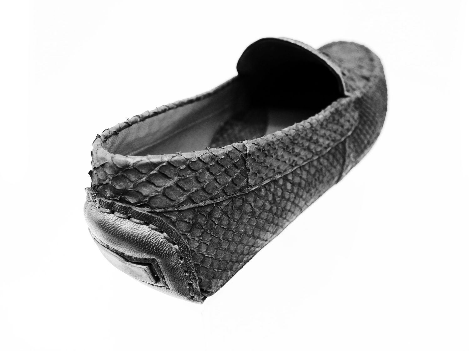 Driver Arte Fino Piel Python Negro