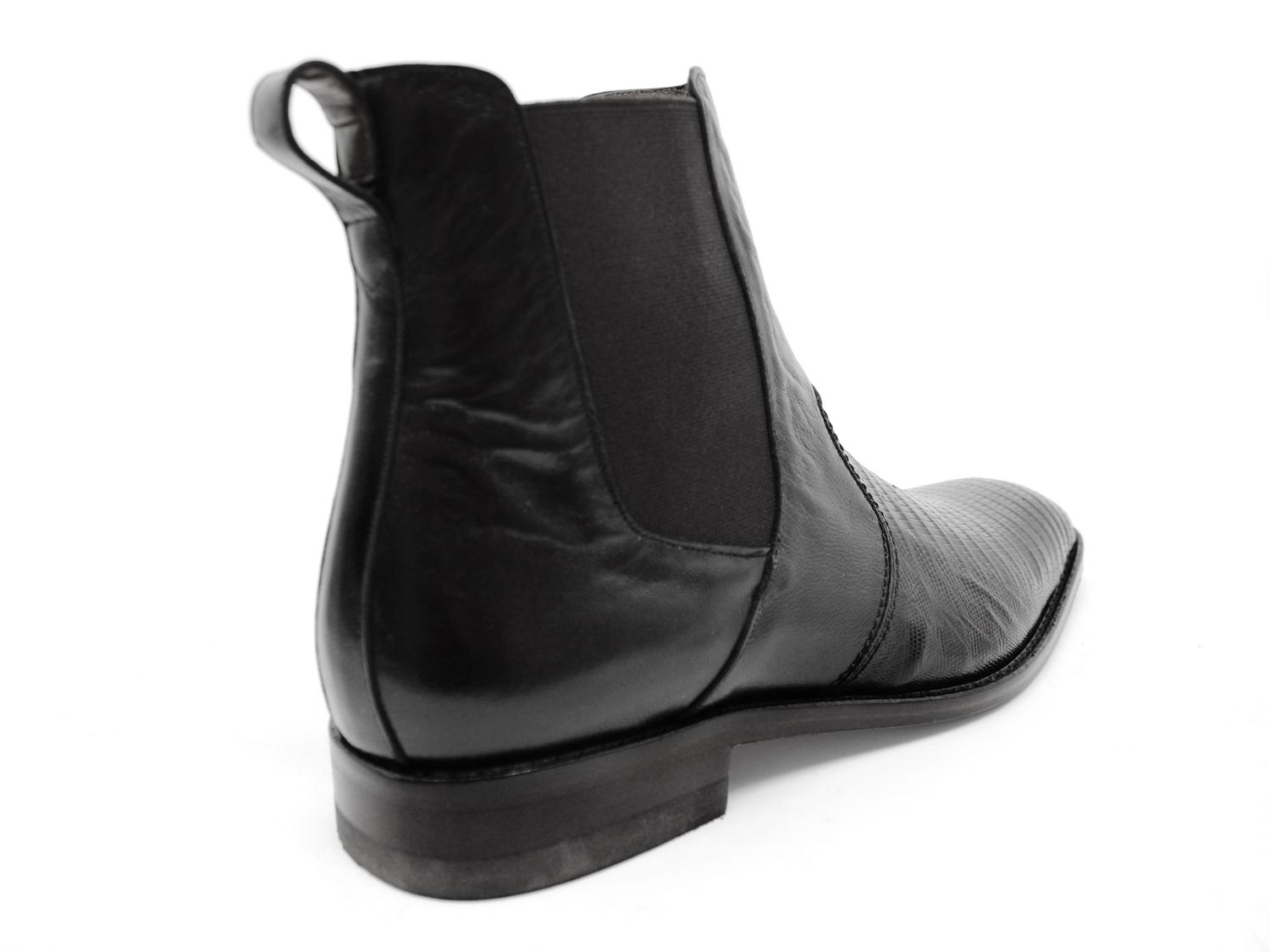 Botín Arte Fino Lizard Negro