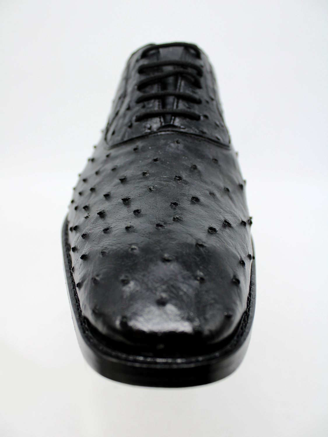 Zapato Arte Fino Avestruz Negro