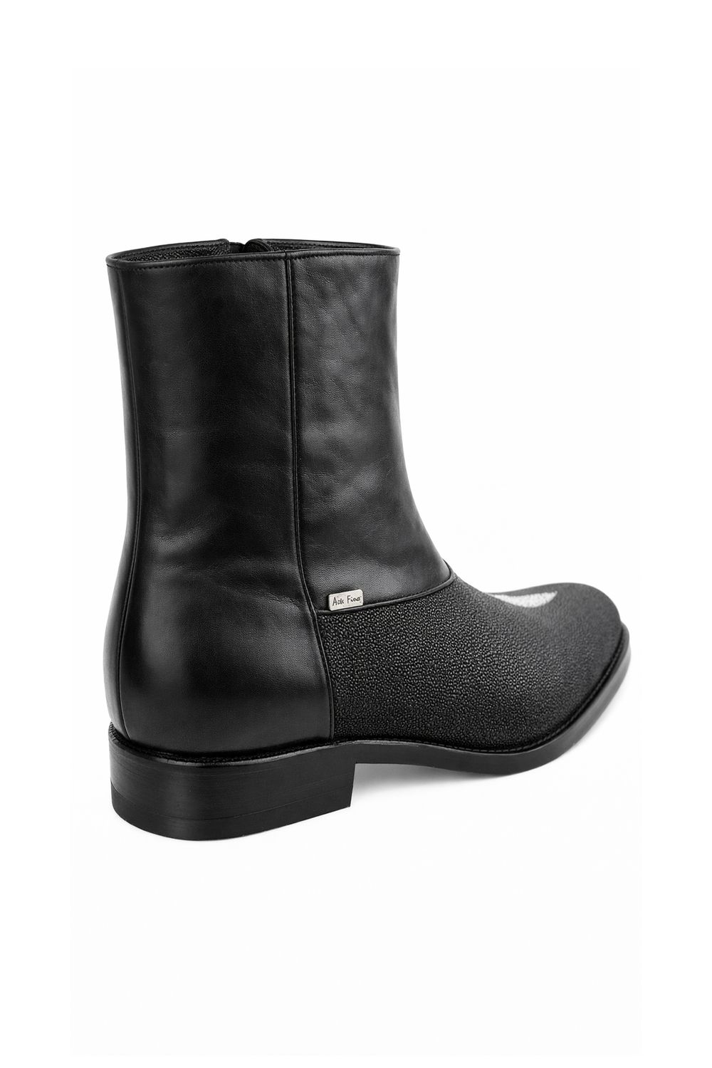 Botín Arte Fino Mantarraya Negro Macho