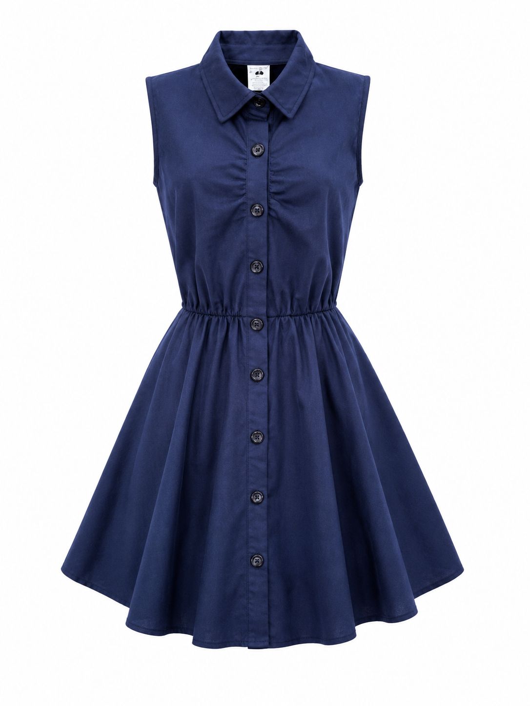 Vestido Vaquero Azul Marino sin Mangas