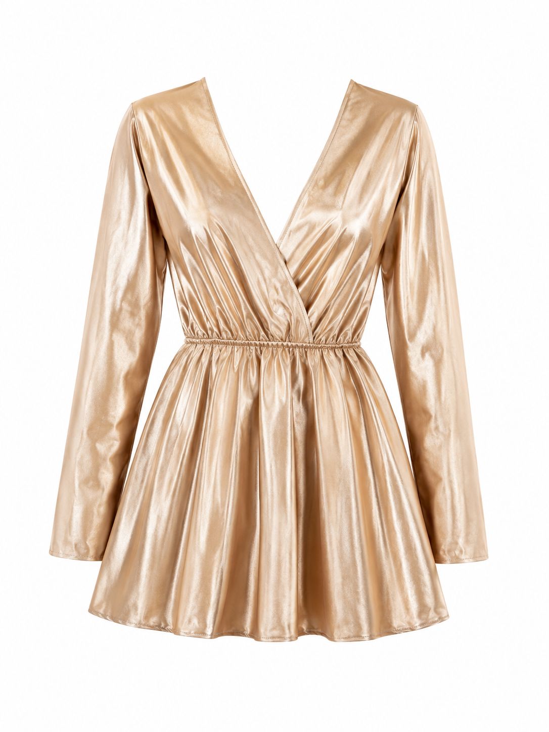 Vestido Corto Dorado