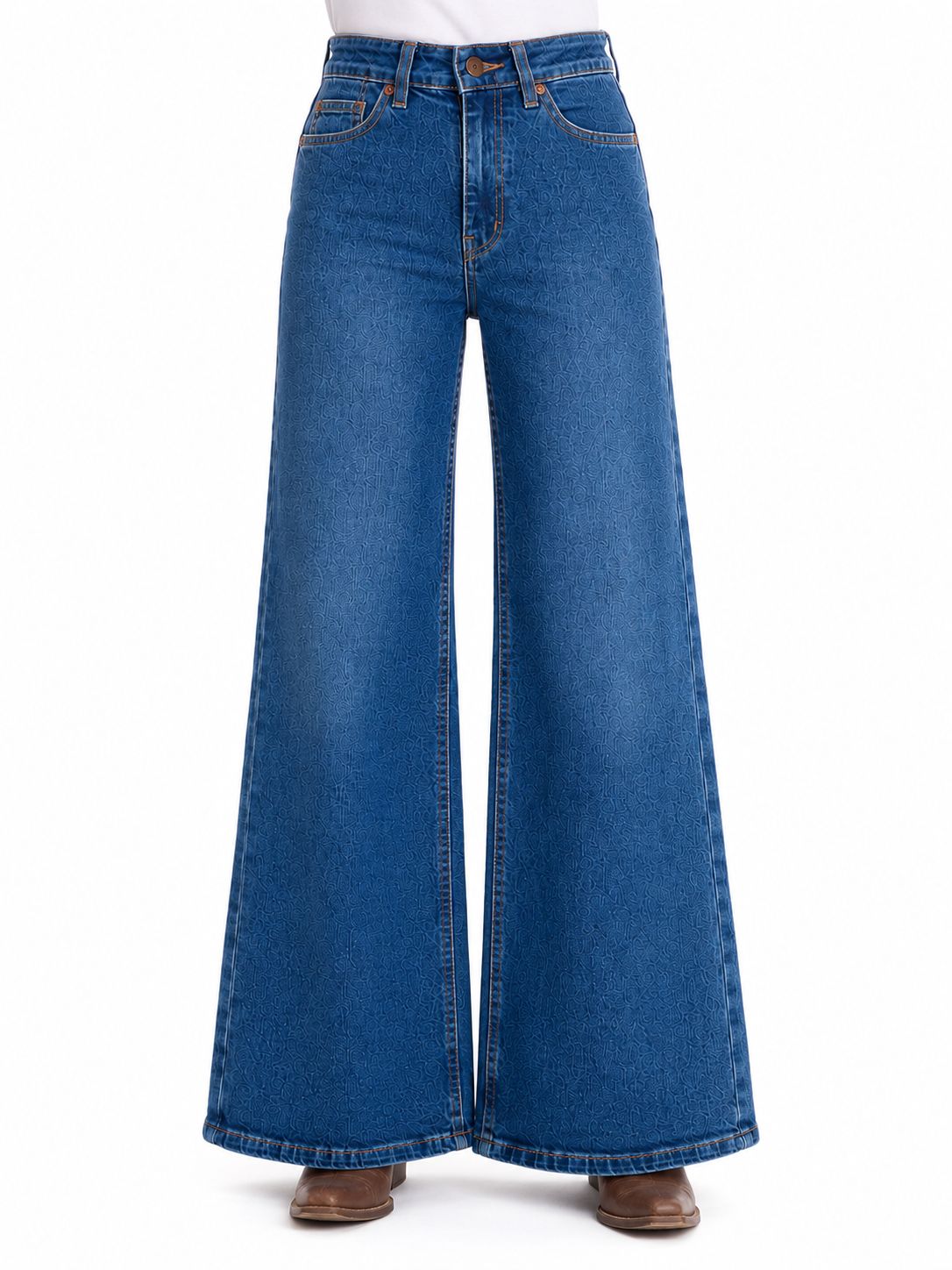 Pantalón Sherman Morgan Wide Leg Azul
