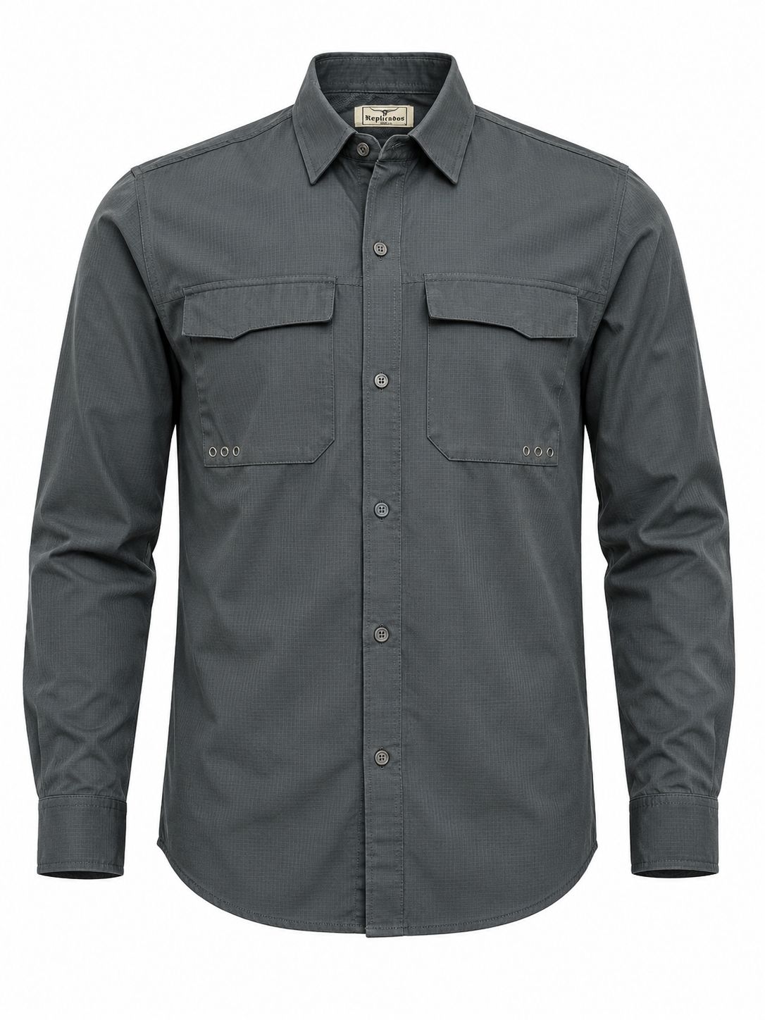 Camisa Tipo Pesquera Gris para Caballero Replicados