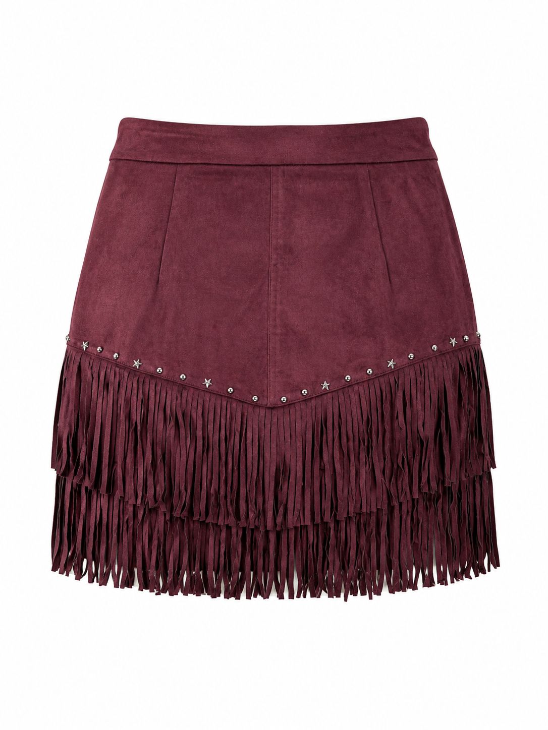 Falda Western para Mujer con Flecos – Estilo Vaquero Cowgirl