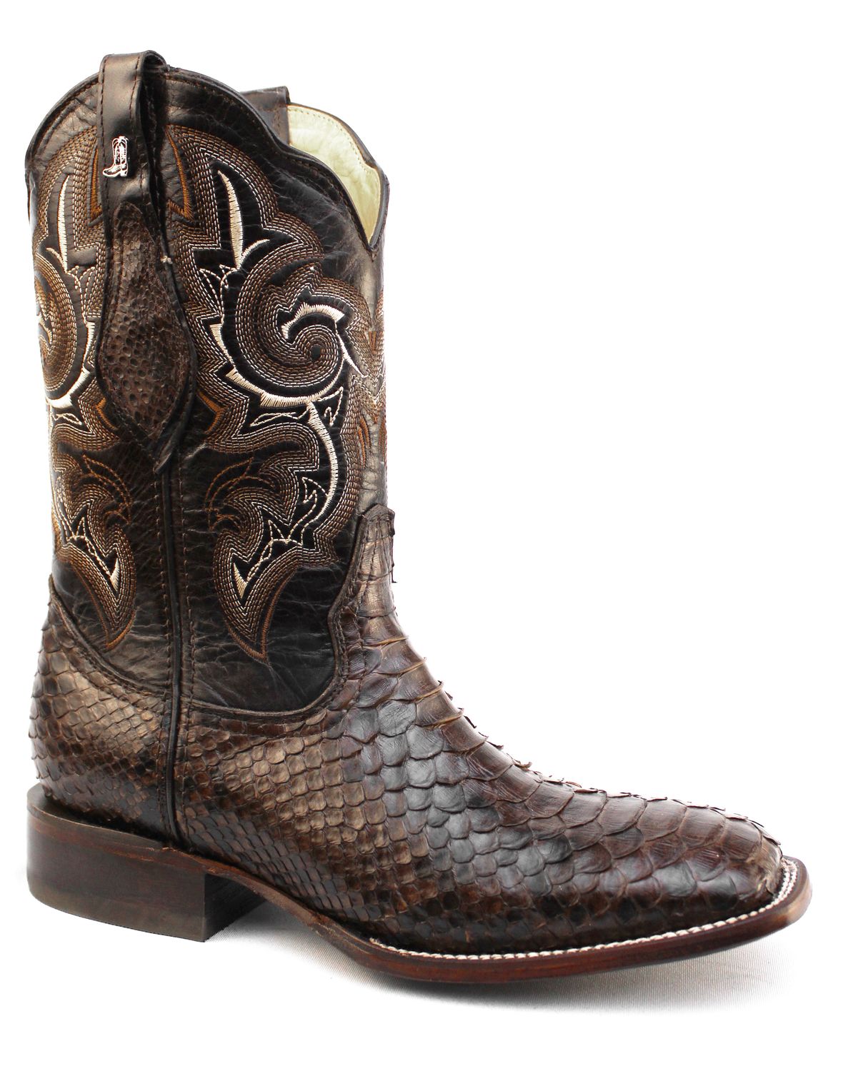 Bota Vaquera La BototaPiel Python Café Horma Rodeo