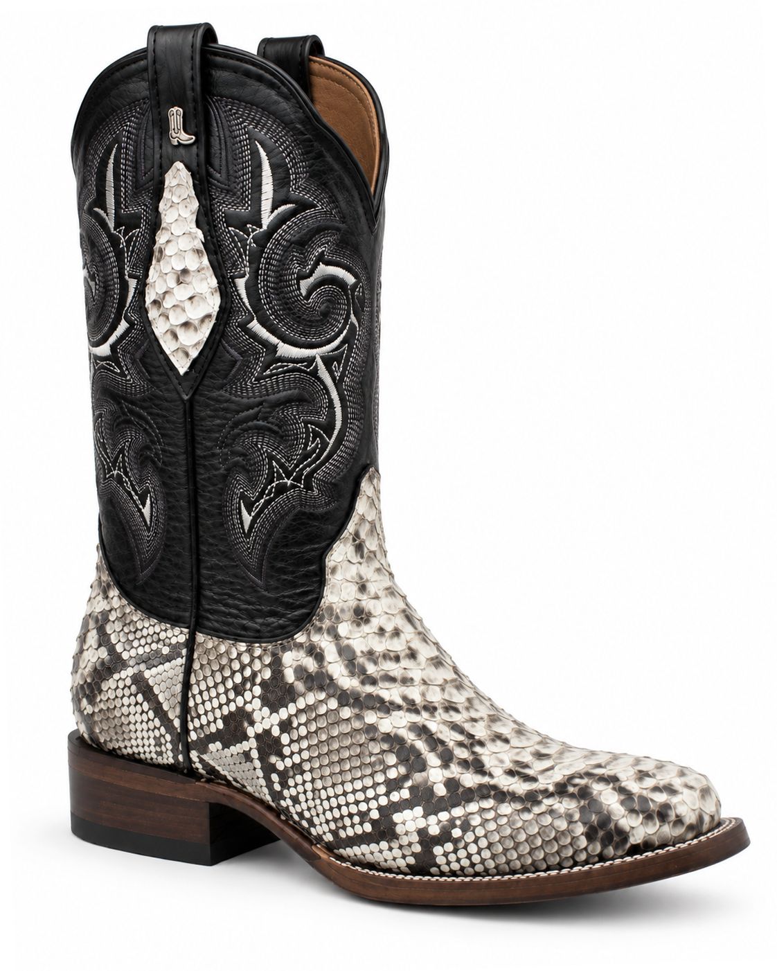Bota Vaquera La Botota Piel Python Natural Horma Rodeo