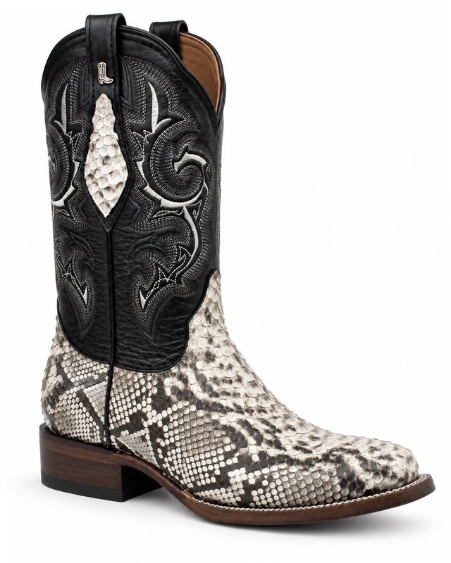 Bota Vaquera La Botota Piel Python Natural Horma Rodeo