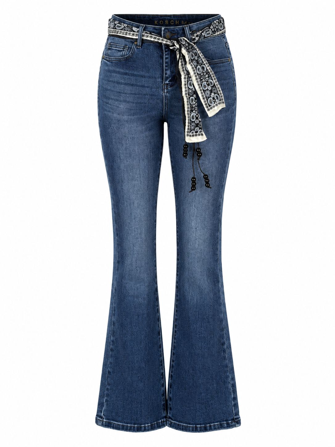 Jeans Vaqueros para Mujer Corte Acampanado Estilo Western