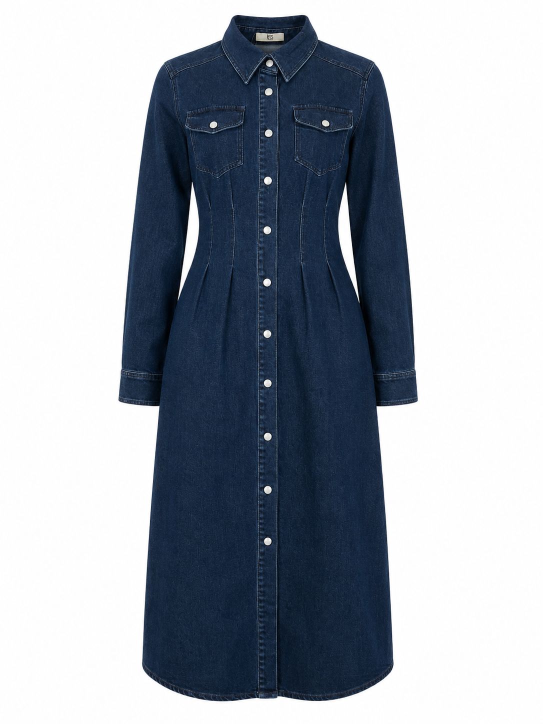 Vestido Vaquero para Mujer Mezclilla Azul Oscuro Estilo Western